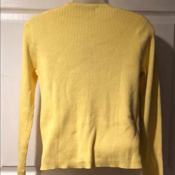 Twinset 2 Piece Sweater set ribbed Yellow cotton The Limited S Vintage 90’s - Picture 8 of 8
